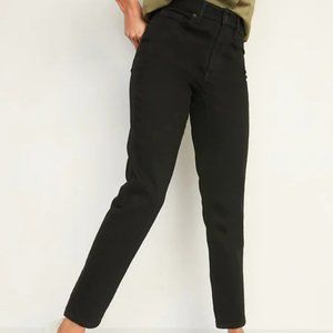 High-Waisted O.G. Straight Black Jeans